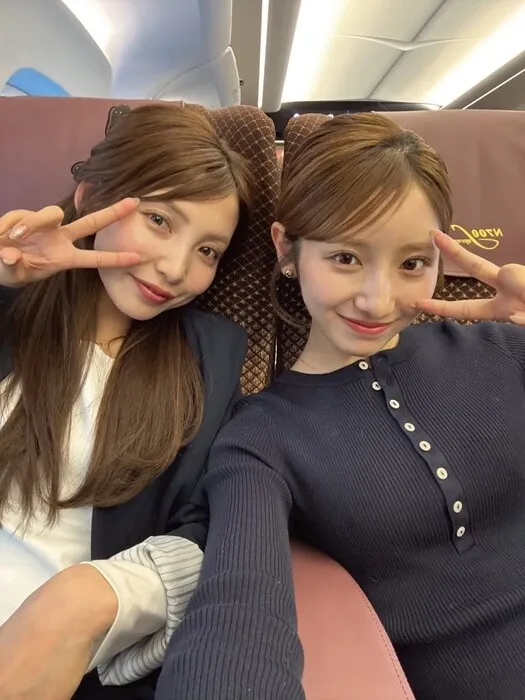 妹である土屋蘭とのツーショット