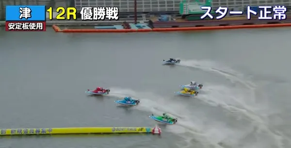 1号艇・2号艇がやりあった展開をついて先頭へ