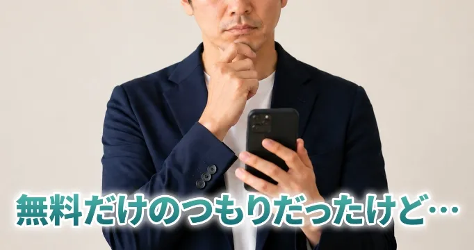 無料だけのつもりだったけど