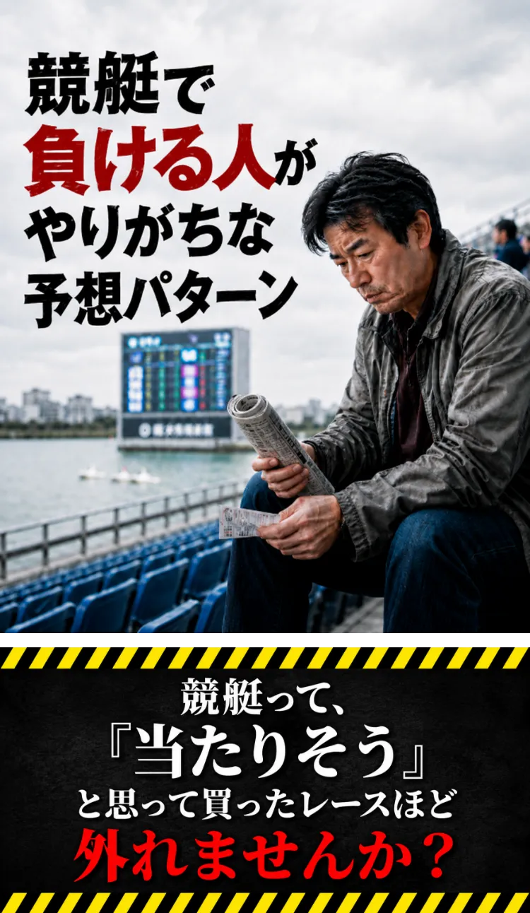 競艇で負ける人がやりがちな予想パターン