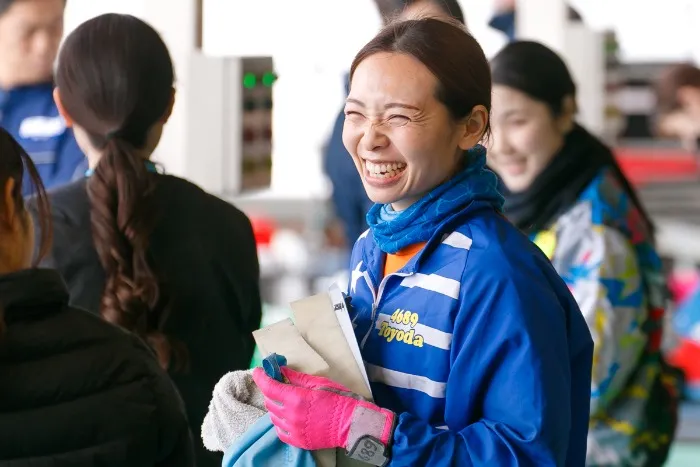 笑顔の豊田結選手