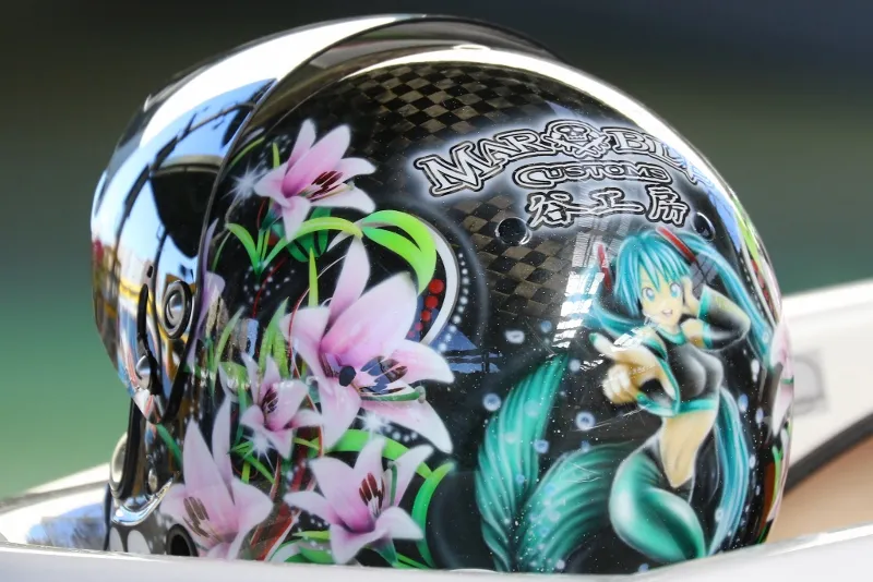 喜多須杏奈選手のヘルメット